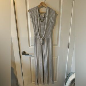 Women’s Gray & White Romper